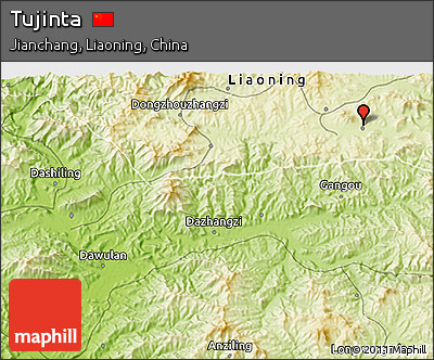 Physical 3D Map of Tujinta