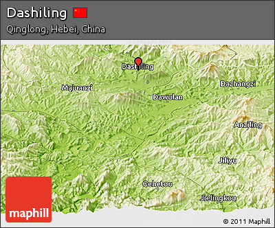 Physical Panoramic Map of Dashiling