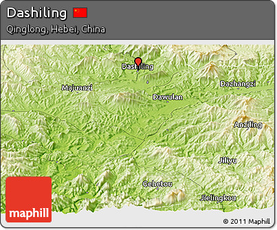 Physical Panoramic Map of Dashiling