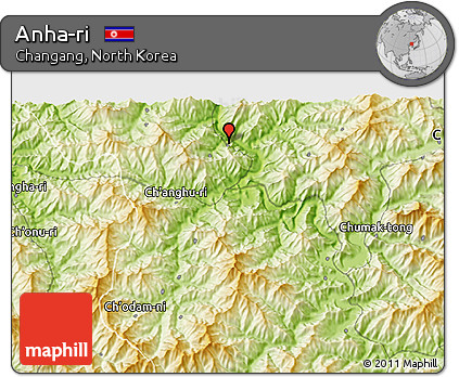 Physical 3D Map of Anha-ri