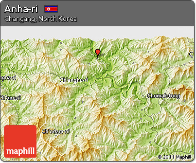 Physical 3D Map of Anha-ri