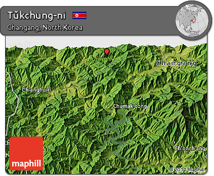 Satellite 3D Map of Tŭkchung-ni