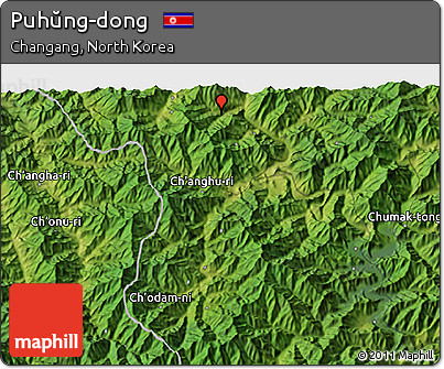 Satellite 3D Map of Puhŭng-dong