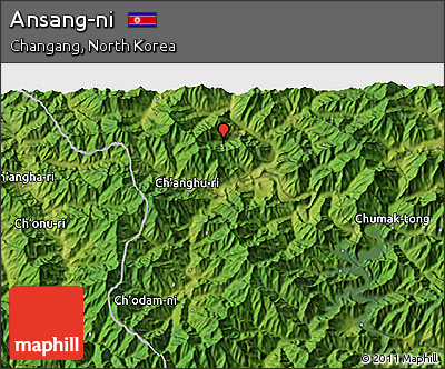 Satellite 3D Map of Ansang-ni