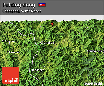 Satellite 3D Map of Puhŭng-dong