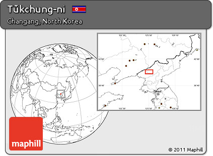 Blank Location Map of Tŭkchung-ni