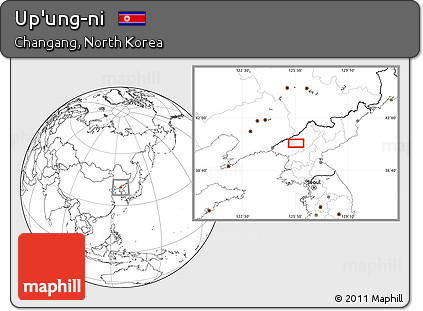 Blank Location Map of Up'ung-ni