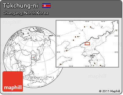 Blank Location Map of Tŭkchung-ni