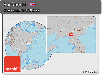 Gray Location Map of Pusŏng-ni