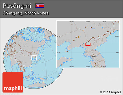 Gray Location Map of Pusŏng-ni