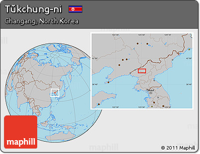 Gray Location Map of Tŭkchung-ni