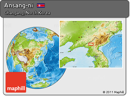 Physical Location Map of Ansang-ni