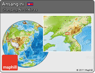 Physical Location Map of Ansang-ni