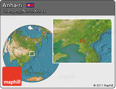 Satellite Location Map of Anha-ri