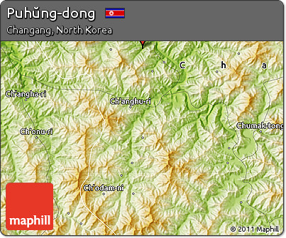 Physical Map of Puhŭng-dong