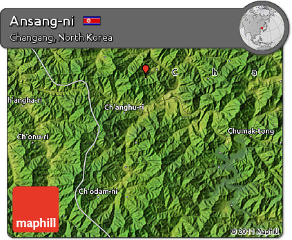 Satellite Map of Ansang-ni