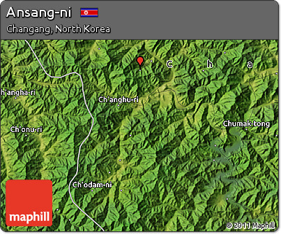 Satellite Map of Ansang-ni