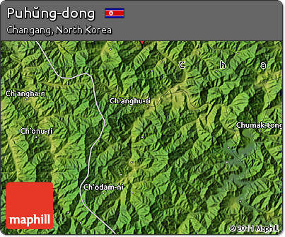 Satellite Map of Puhŭng-dong