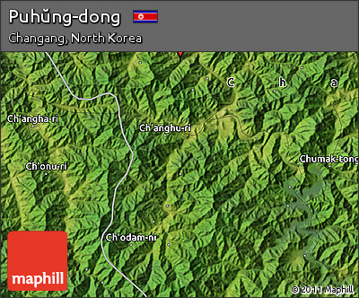 Satellite Map of Puhŭng-dong