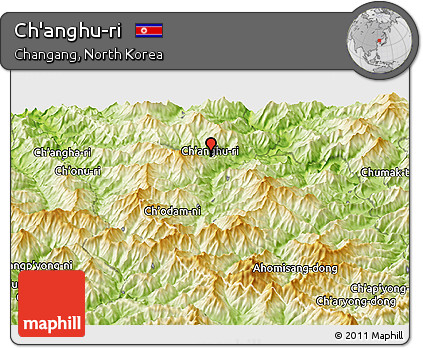 Physical Panoramic Map of Ch'anghu-ri