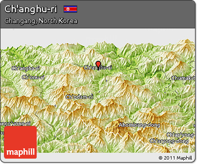 Physical Panoramic Map of Ch'anghu-ri