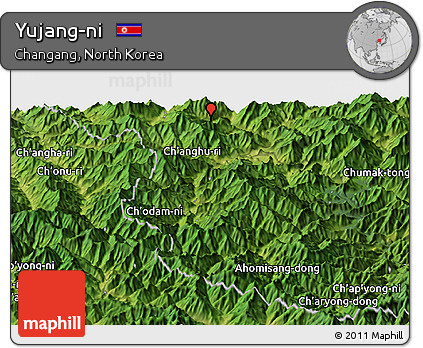 Satellite Panoramic Map of Yujang-ni