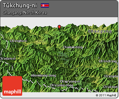 Satellite Panoramic Map of Tŭkchung-ni