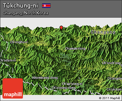 Satellite Panoramic Map of Tŭkchung-ni