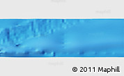 Physical Panoramic Map of the area around 40° 23' 48" N, 132° 31' 30" W