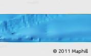 Shaded Relief Panoramic Map of the area around 40° 23' 48" N, 132° 31' 30" W