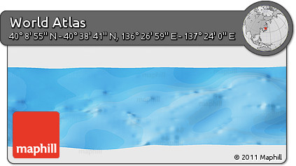 Political Panoramic Map of the Area around 40° 23' 48" N, 136° 55' 30" E