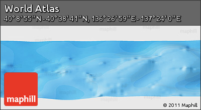 Political Panoramic Map of the Area around 40° 23' 48" N, 136° 55' 30" E