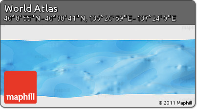 Political Panoramic Map of the Area around 40° 23' 48" N, 136° 55' 30" E
