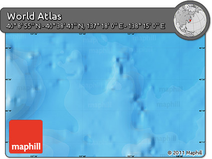 Political Map of the Area around 40° 23' 48" N, 137° 46' 30" E