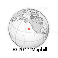 Outline Map of the Area around 40° 23' 48" N, 138° 28' 29" W, rectangular outline