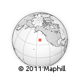 Outline Map of the Area around 40° 23' 48" N, 141° 52' 30" W, rectangular outline