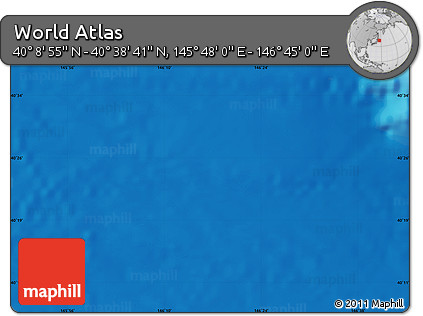 Physical Map of the Area around 40° 23' 48" N, 146° 16' 30" E