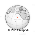 Outline Map of the Area around 40° 23' 48" N, 146° 7' 30" W, rectangular outline
