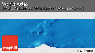 Physical Panoramic Map of the Area around 40° 23' 48" N, 149° 40' 30" E
