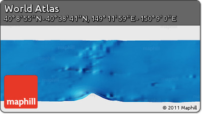 Physical Panoramic Map of the Area around 40° 23' 48" N, 149° 40' 30" E