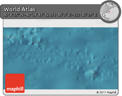 Satellite 3D Map of the Area around 40° 23' 48" N, 152° 13' 29" E