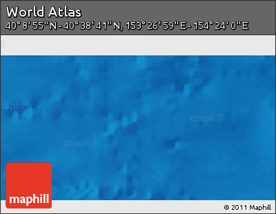 Physical 3D Map of the Area around 40° 23' 48" N, 153° 55' 30" E