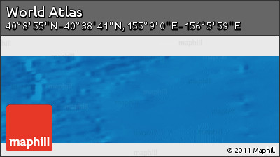 Physical Panoramic Map of the Area around 40° 23' 48" N, 155° 37' 30" E
