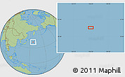 Savanna Style Location Map of the area around 40° 23' 48" N, 156° 28' 29" E