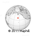 Outline Map of the Area around 40° 23' 48" N, 158° 1' 30" W, rectangular outline