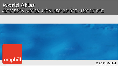 Physical Panoramic Map of the Area around 40° 23' 48" N, 159° 1' 30" E