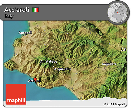 Satellite 3D Map of Acciaroli