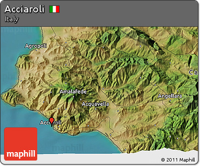 Satellite 3D Map of Acciaroli