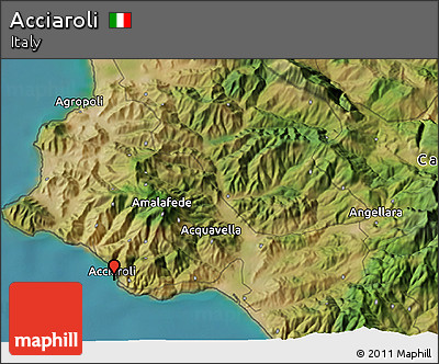 Satellite 3D Map of Acciaroli