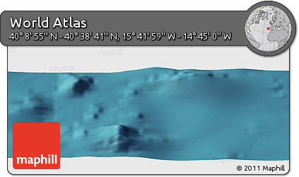 Satellite Panoramic Map of the Area around 40° 23' 48" N, 15° 13' 29" W